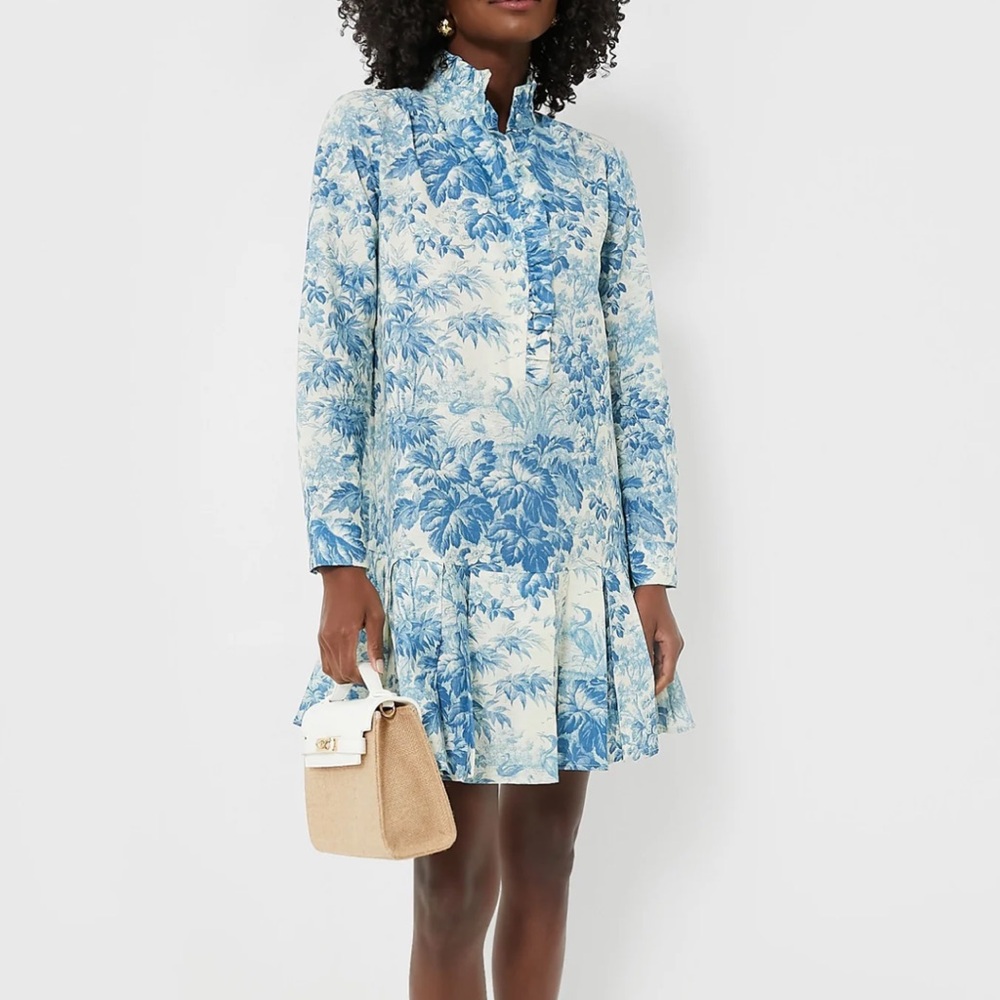 Misty Blue Toile Tate Dress - Tuckernuck